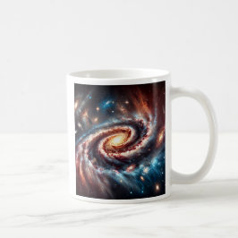 Une galaxie en spirale au fin fond de l'univers. kaffemugg