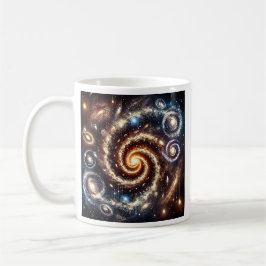 Une galaxie en spirale emporte votre regard. kaffemugg