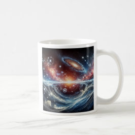 Une galaxie en spirale tellement lumineuse. kaffemugg