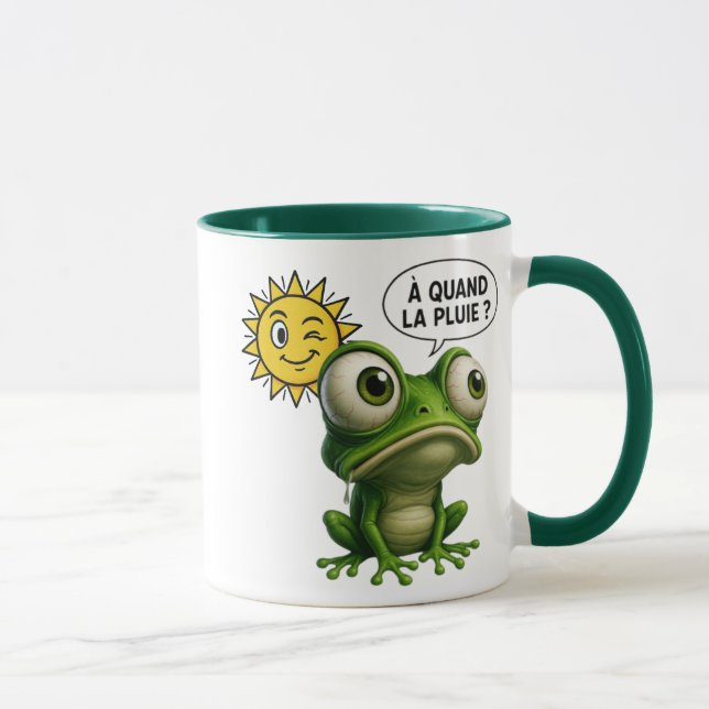 Une grenouille attend la pluie mugg (Höger)