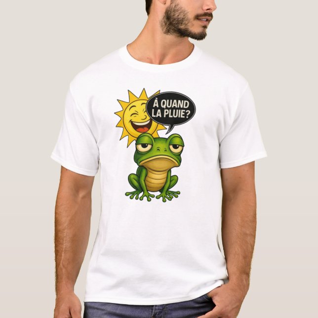 Une grenouille verte a le cafard t shirt (Framsida)