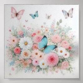 Une magnifique toile pour la chambre de bébé fille poster