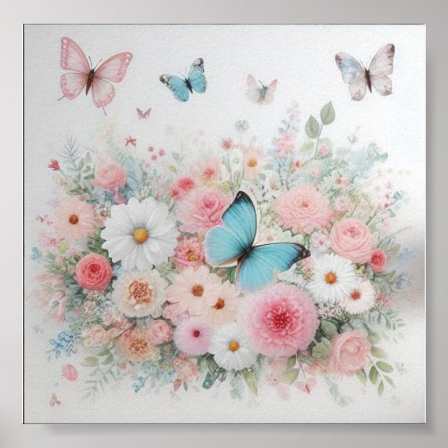 Une magnifique toile pour la chambre de bébé fille poster (Framsidan)