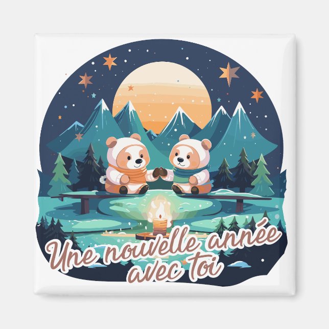 Une nouvelle année avec toi magnet (Framsidan)