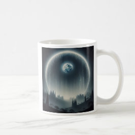 Une planète entouré d'un halo lumineux. kaffemugg