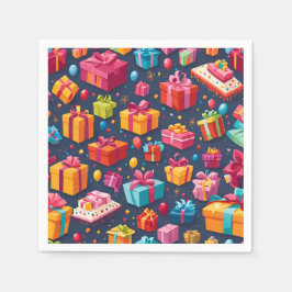 Une pluie de cadeaux pappersservett