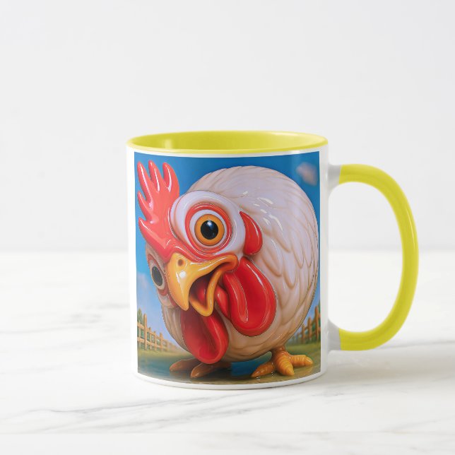 Une poule curieuse mugg (Höger)