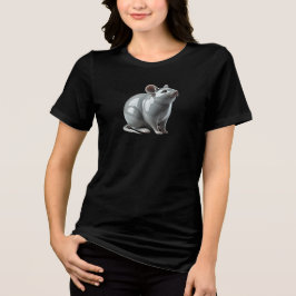 Une souris de porcelaine hume les bonnes odeurs. t shirt