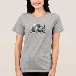 Une souris immobile devant une éventuelle menace. t shirt