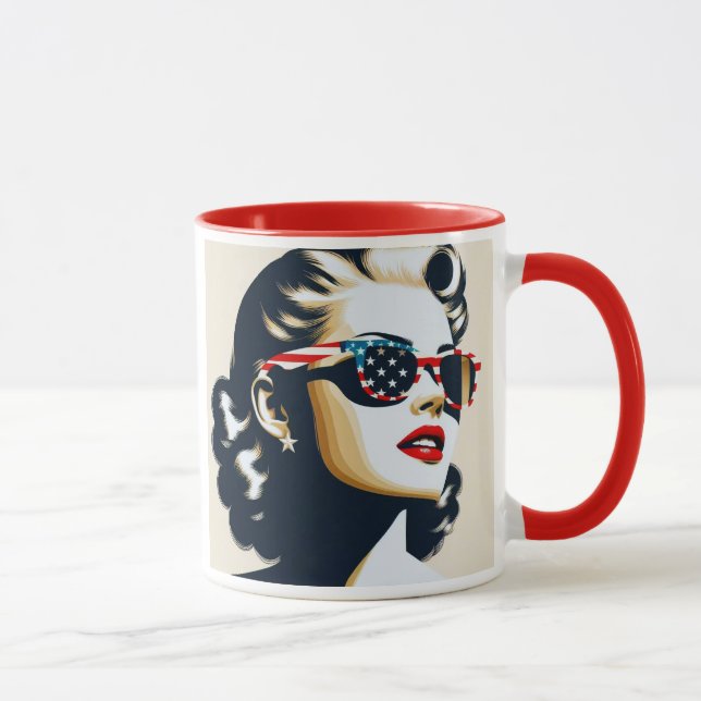 Une star au style pop art. mugg (Höger)