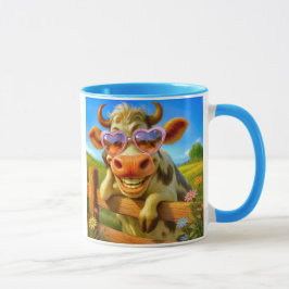 Une vache super cool mugg