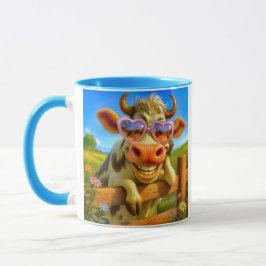 Une vache super cool mugg