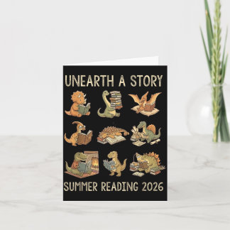 Unearth a Story Summer 2026 Dinosaur Reading Books Kort