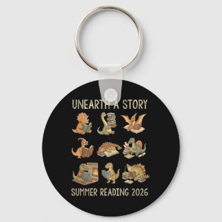 Unearth a Story Summer 2026 Dinosaur Reading Books Nyckelring