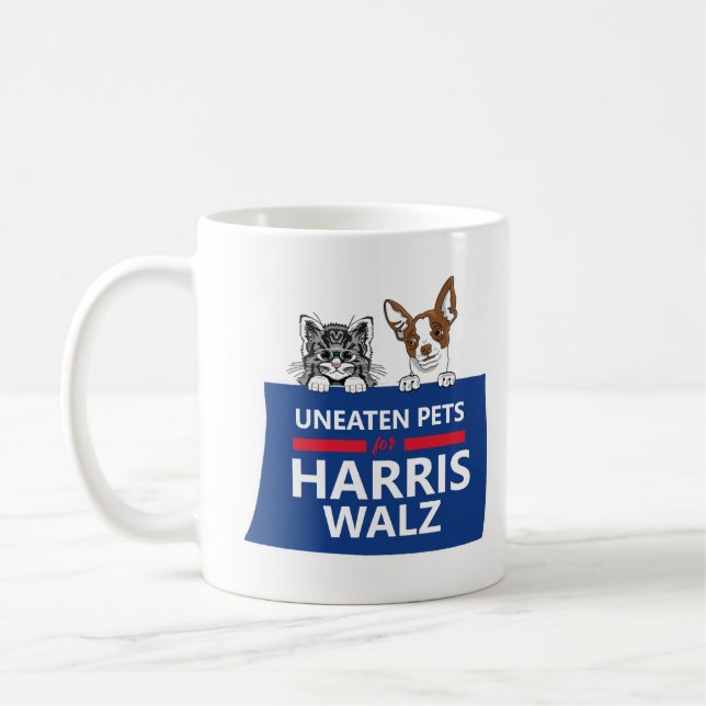 Uneaten Pets for Harris Walz Kaffemugg (Vänster)