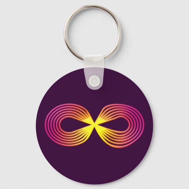 Unendlich Zeichen-tecken på faderskap Nyckelring (Framsida)