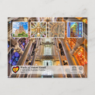UNESCO - Antoni Gaudí - Sagrada Família - Krypta Vykort