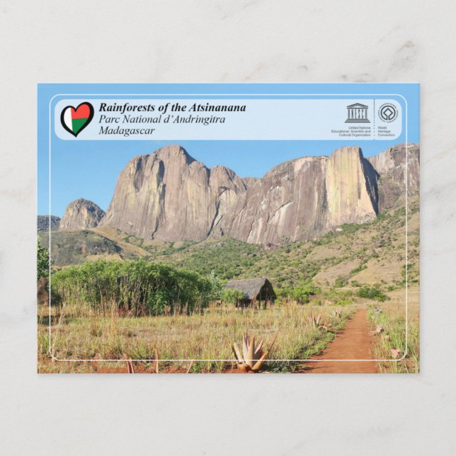 UNESCO - Atsinanana - Andringitra National Park Vykort (Framsida)