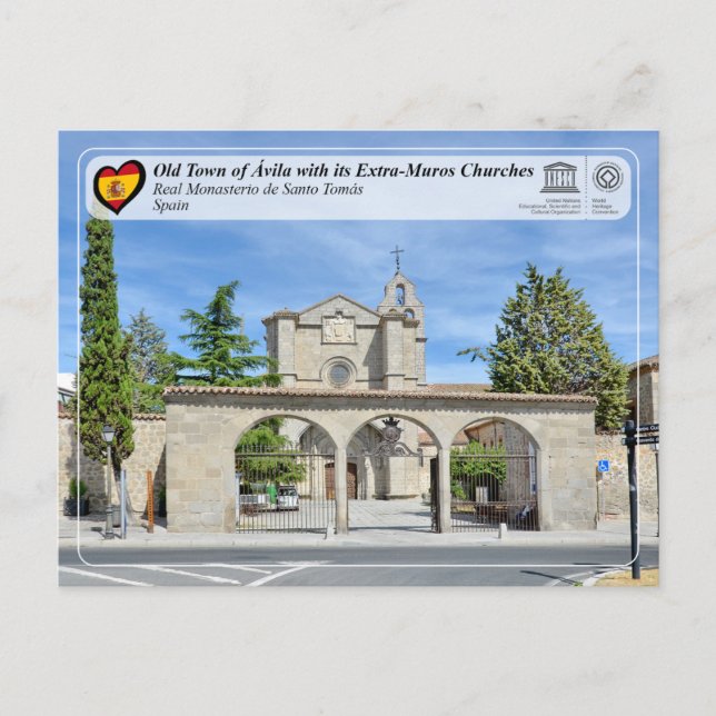 Unesco - Ávila - Real Monasterio de Santo Tomás Vykort (Framsida)