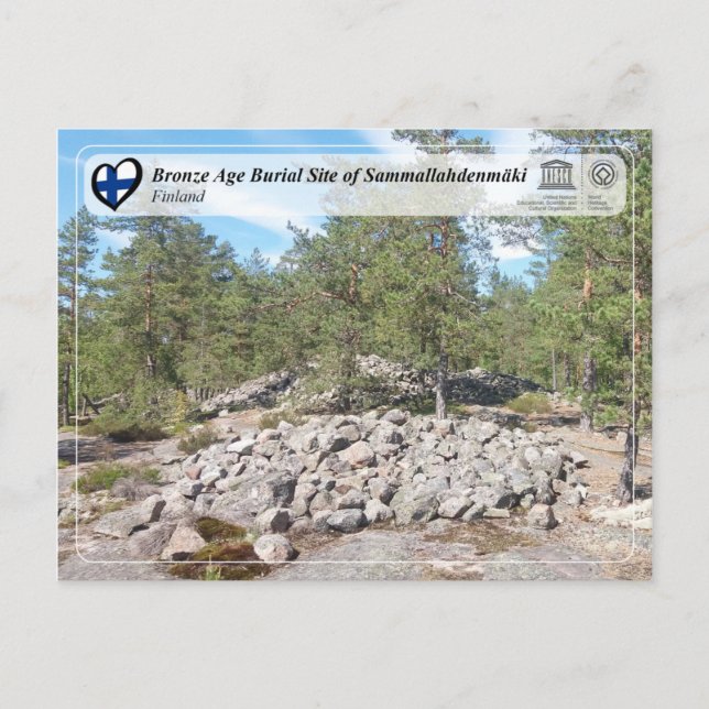 Unesco - Bronze Age Burial Site of Sammallahdenmäk Vykort (Framsida)
