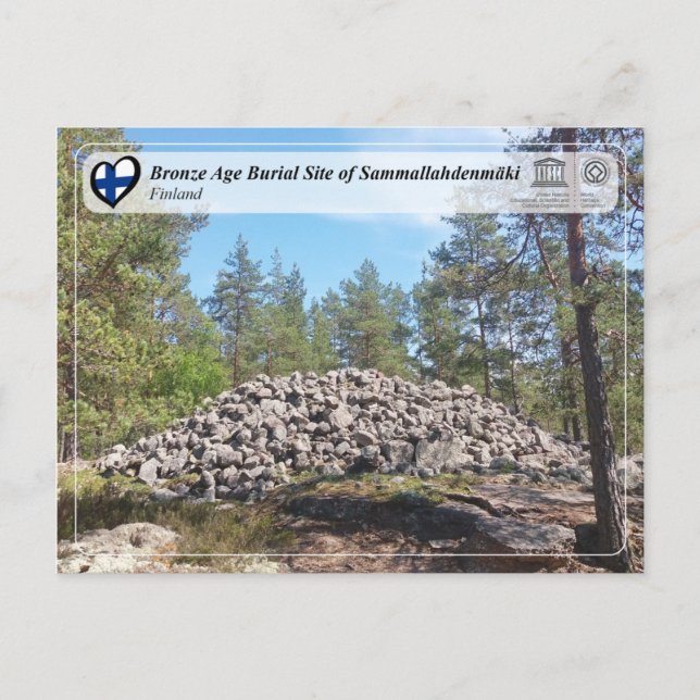 Unesco - Bronze Age Burial Site of Sammallahdenmäk Vykort (Framsida)