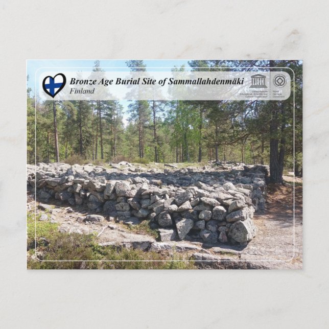 Unesco - Bronze Age Burial Site of Sammallahdenmäk Vykort (Framsida)