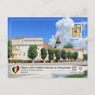 UNESCO-byn Prejmer-Tartlau (Frimärke Edition) Vykort