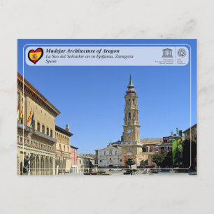 UNESCO Catedral del Salvador de Zaragoza (La Seo) Vykort