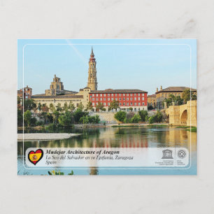 UNESCO Catedral del Salvador de Zaragoza (La Seo) Vykort