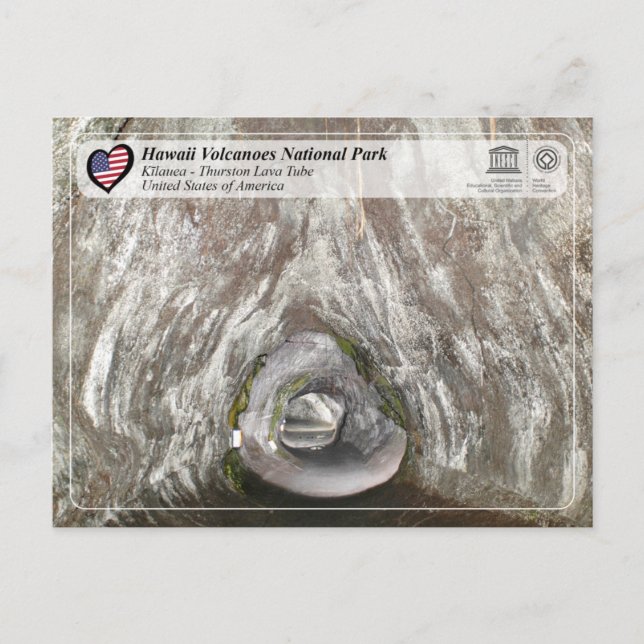 Unesco - Hawaii Vulkaners NP - Kīlauea Postcard Vykort (Framsida)