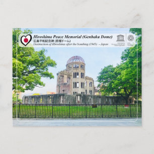 UNESCO - Hiroshimas fredsminne (Genbaku Dome) Vykort