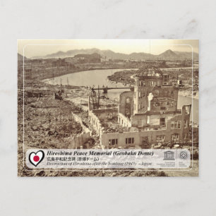 UNESCO - Hiroshimas fredsminne (Genbaku Dome) Vykort
