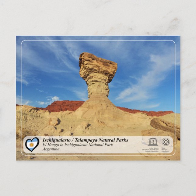 UNESCO - Ischigualasto / Talampaya Natural Parker Vykort (Framsida)