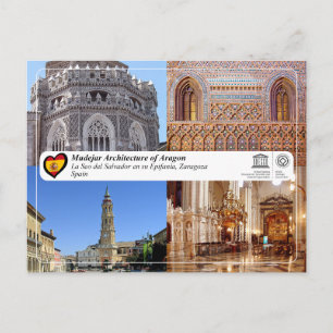 UNESCO Katedral del Salvador de Zaragoza (La Seo) Vykort