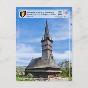 Unesco-kyrkan Heliga Archangels i Surdesti Vykort
