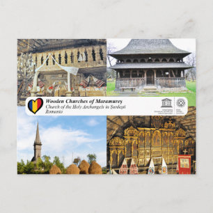UNESCO-kyrkan Heliga Ärkeänglarna i Surdești Vykort