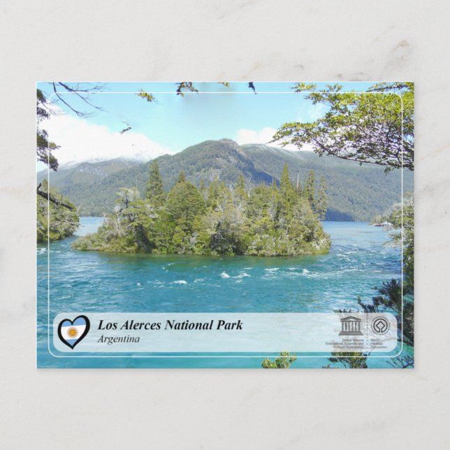 Unesco - Los Alerces nationalpark Vykort (Framsida)