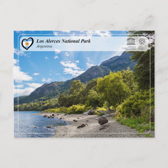 Unesco - Los Alerces nationalpark Vykort (Framsida)