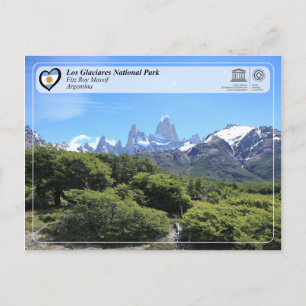 Unesco - Los Glaciares nationalpark Vykort