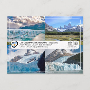 Unesco - Los Glaciares nationalpark Vykort