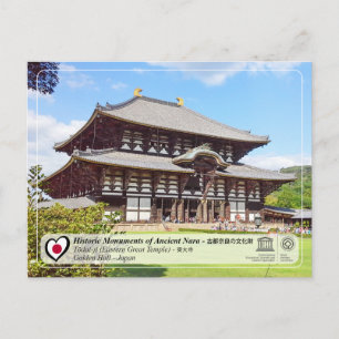 Unesco - Monument av det antika Nara-Tôdai-ji Vykort