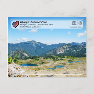 Unesco - Olympic National Park - Sju Sjöar-bäckene Vykort