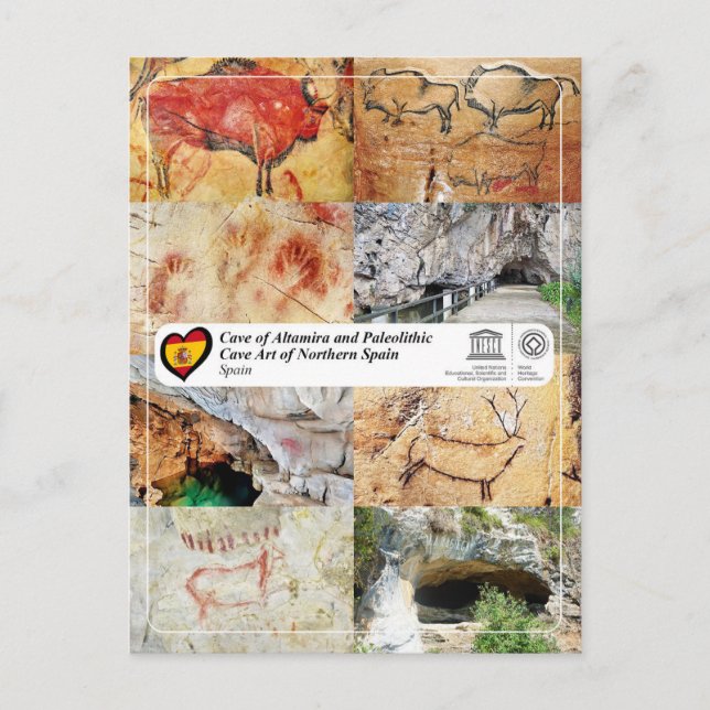 Unesco - Paleolitisk grottkonst i norra Spanien Vykort (Framsida)
