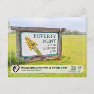 UNESCO - Poverty Points monumentala jordarbeten Vykort