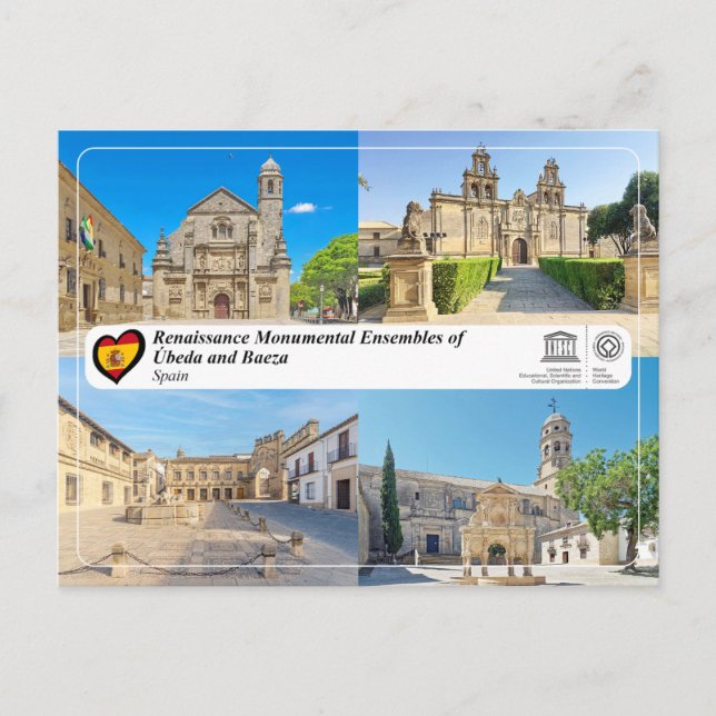 UNESCO - Renässansens byggnadsensemble i Úbeda och Vykort (Framsida)
