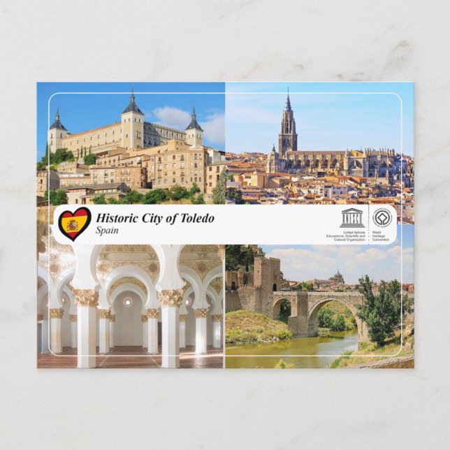UNESCO:s historiska stad Toledo Vykort (Framsida)