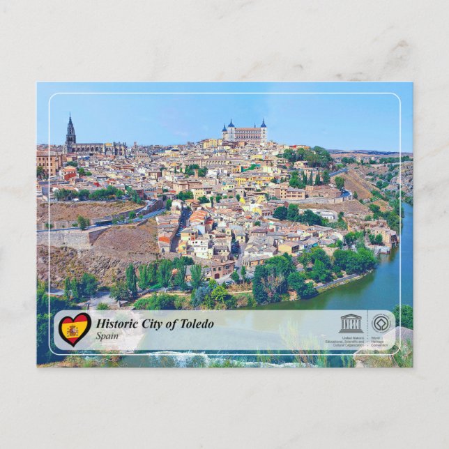 UNESCO:s historiska stad Toledo Vykort (Framsida)