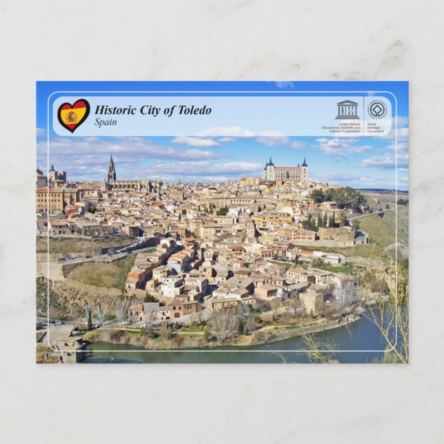 UNESCO:s historiska stad Toledo Vykort (Framsida)