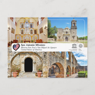 UNESCO - San Antonio - Mission San José Vykort