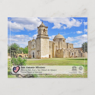 UNESCO - San Antonio - Mission San José Vykort